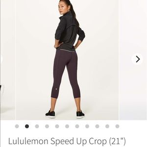 Lululemon speed up crop 21”